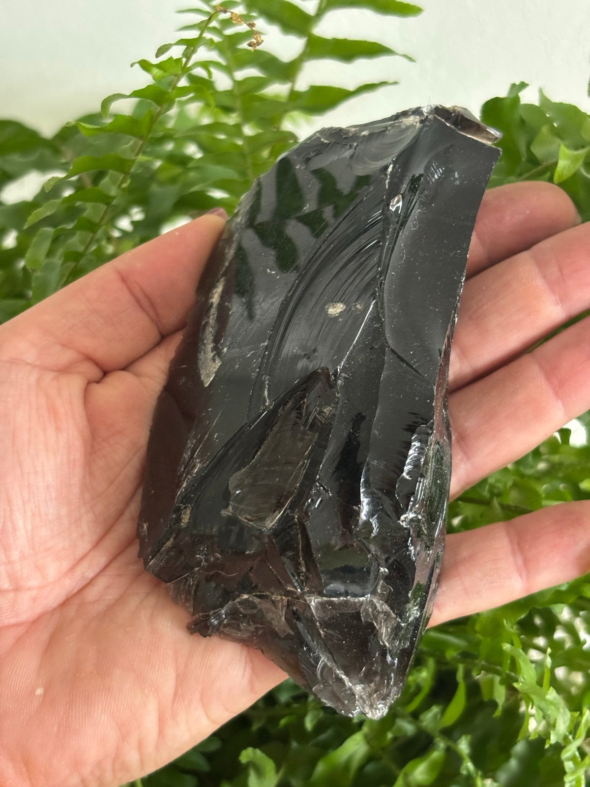 Ruwe Zwarte Obsidiaan Steen 280 gram Mineraal Beschermend, Ophalen of Verzenden, Mineraal