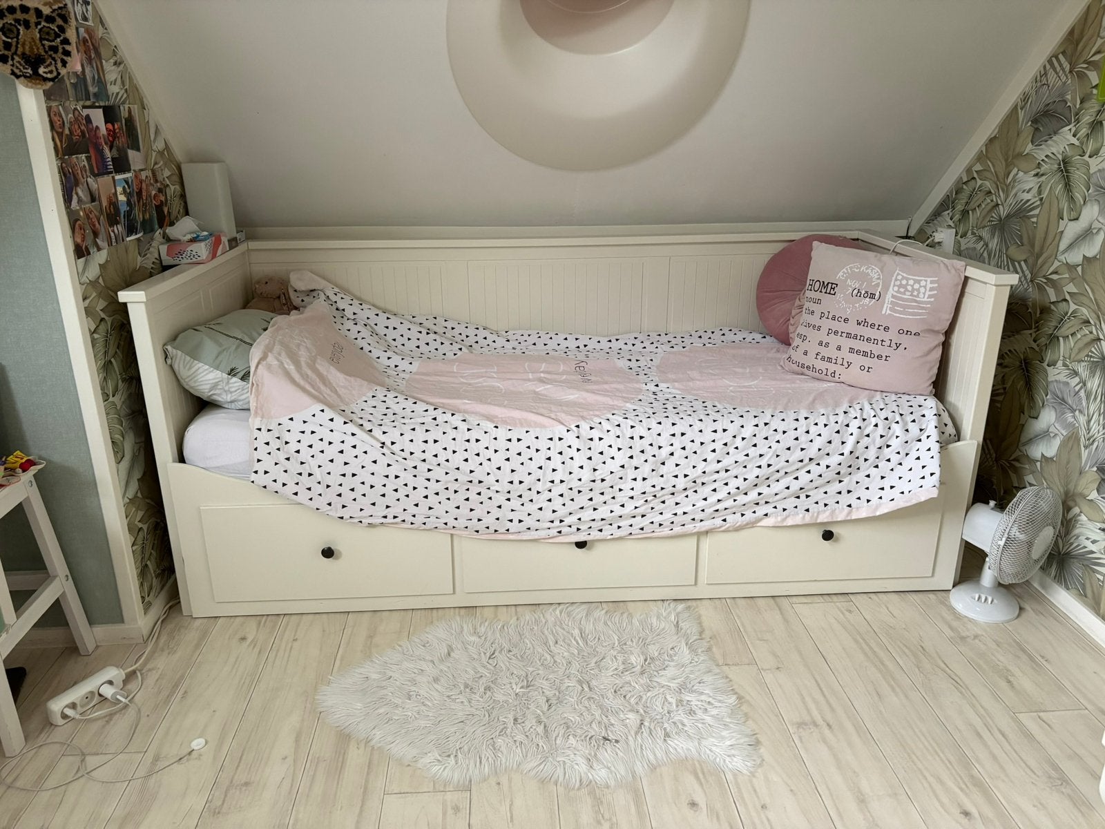 IKEA HEMNES logeerbed, Ophalen, Gebruikt, Eenpersoons, Wit