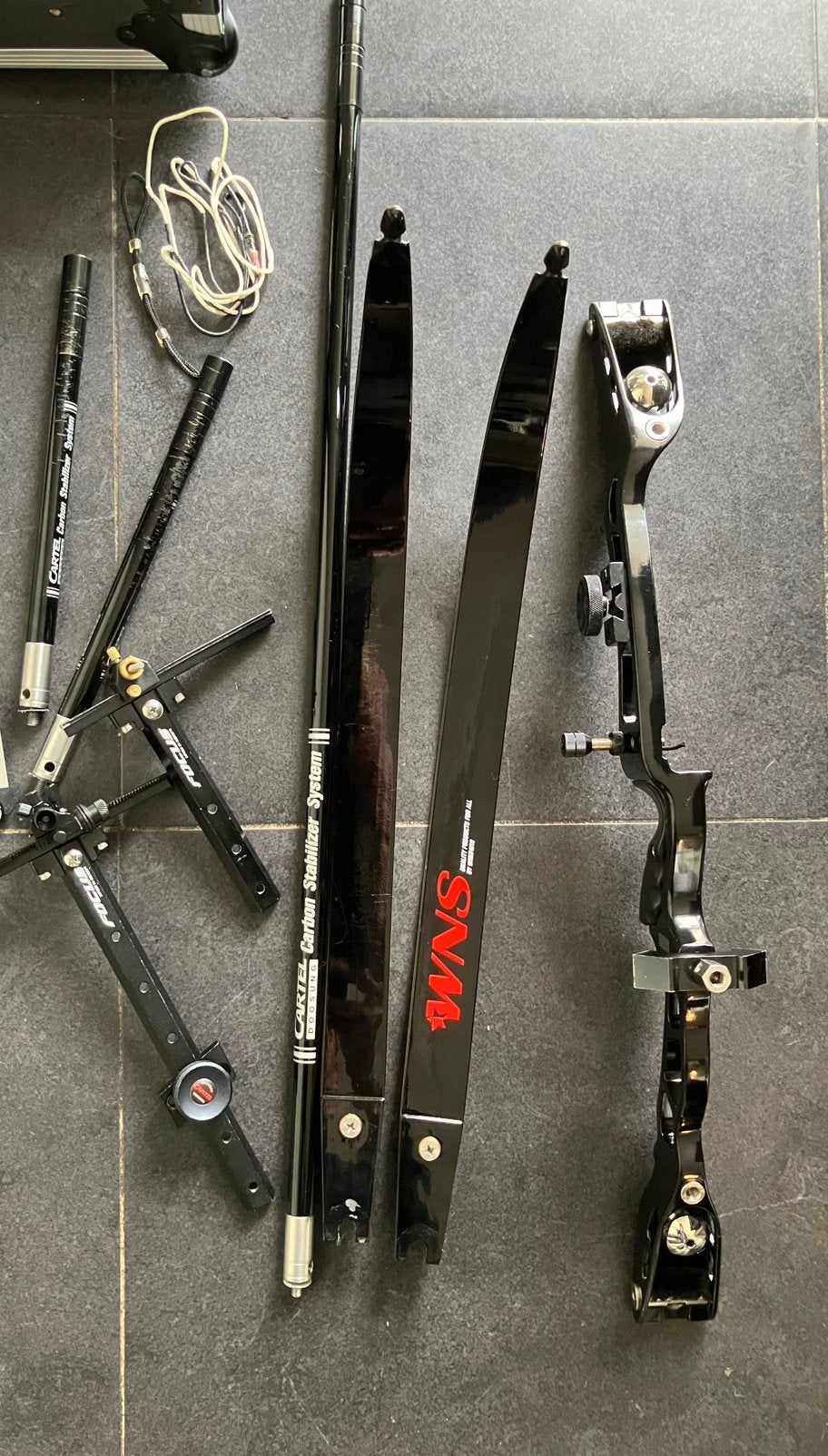 Recurve boog 68 inch met stabilisatie  ILF, Ophalen of Verzenden, Gebruikt, Recurveboog