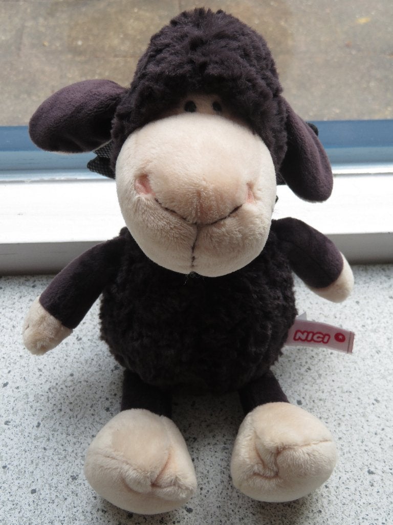 Schaap merk Nici antraciet/zwart kleurig met vleugels, NICI, Overige typen, Wasbaar, Zwart