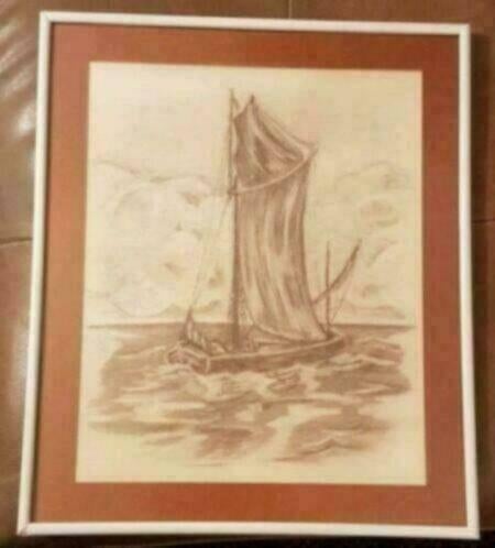 Prent / tekening platbodem, Ophalen