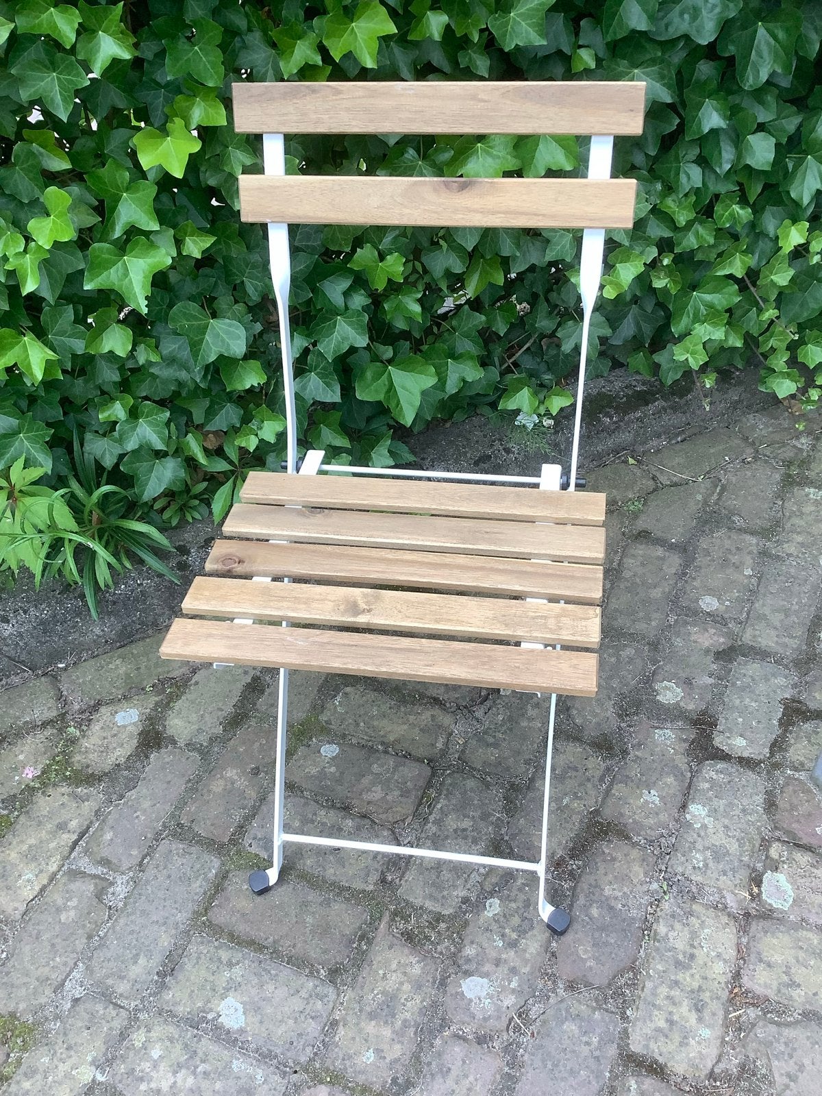 2 IKEA Tärnö Klapstoel - Wit/Hout, Ophalen, Gebruikt, Hout, Inklapbaar