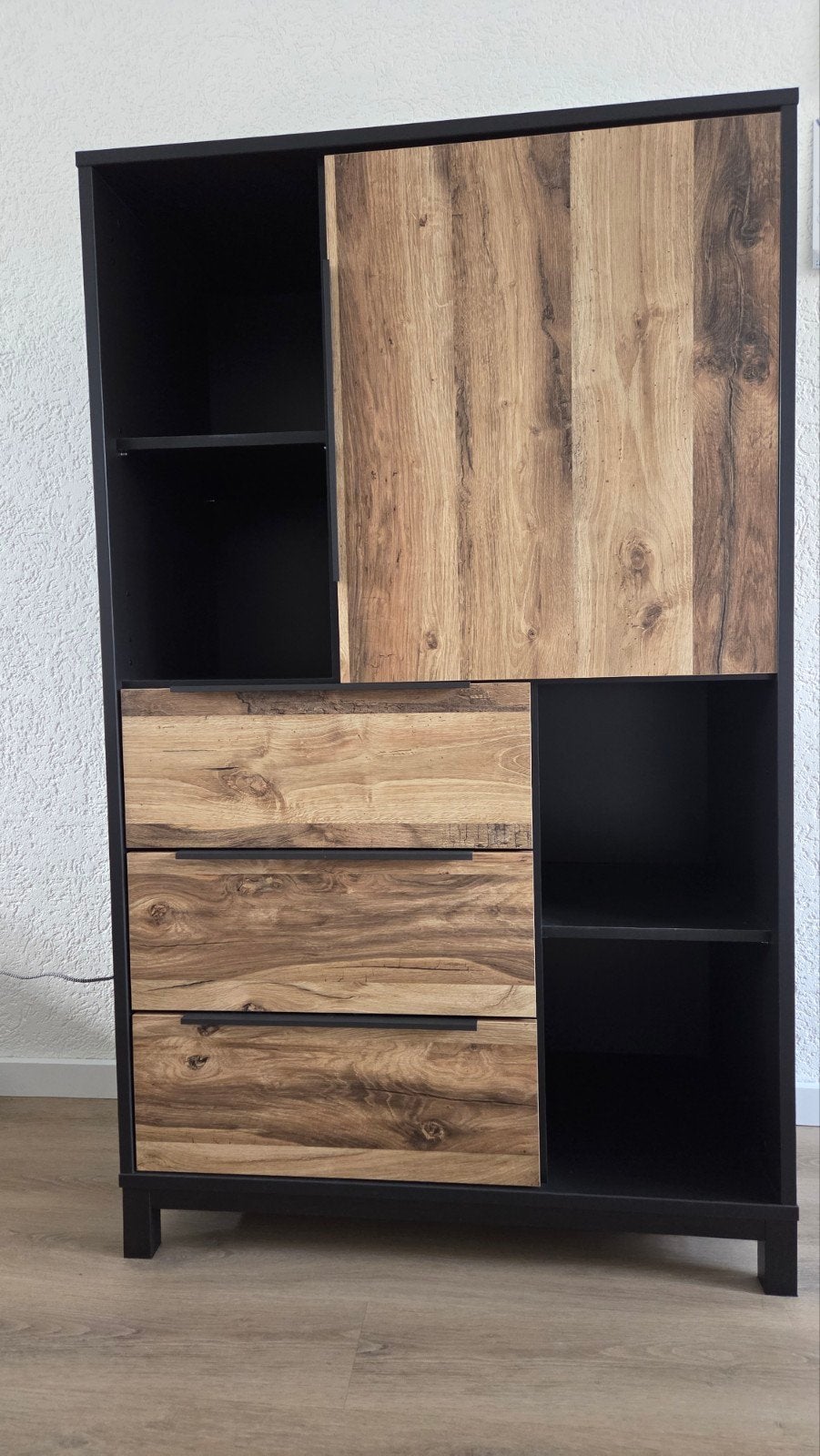 Complete Meubelset Luc: Dressoir, Kast en Eettafel, Ophalen, Gebruikt, Met deur(en), 150 tot 200 cm