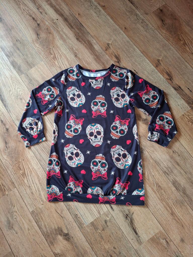 Nieuw gothic jurkje. Mt XL, Verzenden, Zwart, Maat 46/48 (XL) of groter, Nieuw
