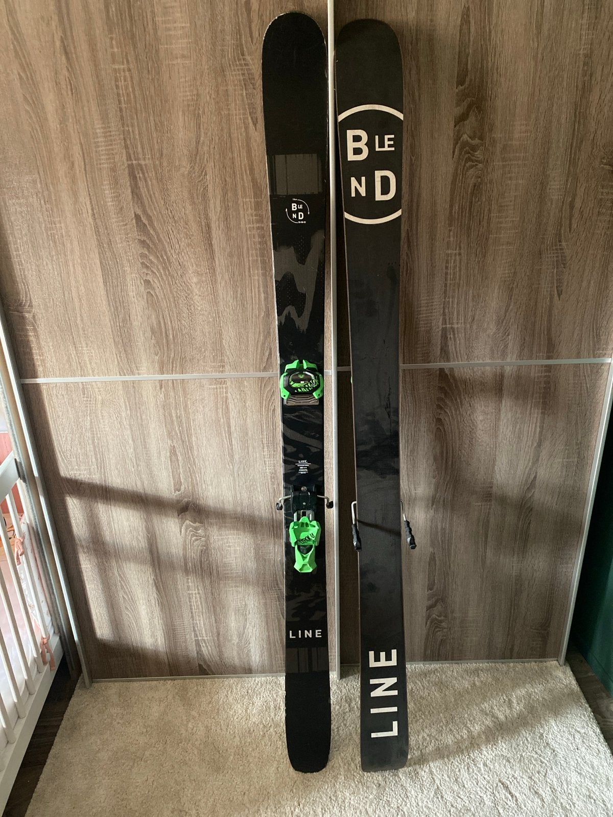 Twintips Line Blend Ski's met Tyrolia Attack 14 bindingen, Sport en Fitness, Overige merken, 160 tot 180 cm, Gebruikt, Ophalen of Verzenden