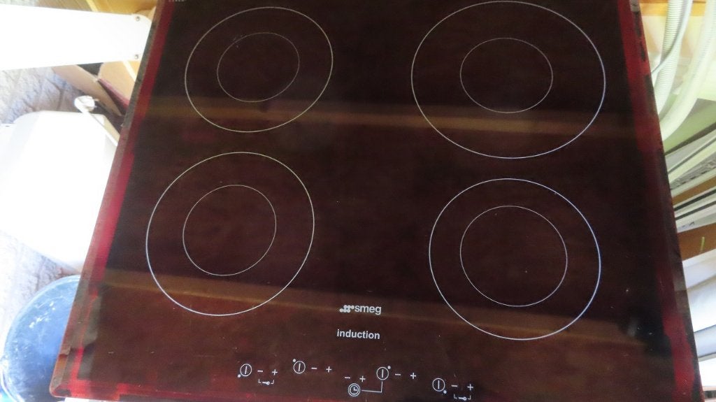 Smeg inductiekookplaat 4-zone, type SE2644ID1, Witgoed en Apparatuur, Ophalen, Gebruikt, 4 kookzones, Inbouw