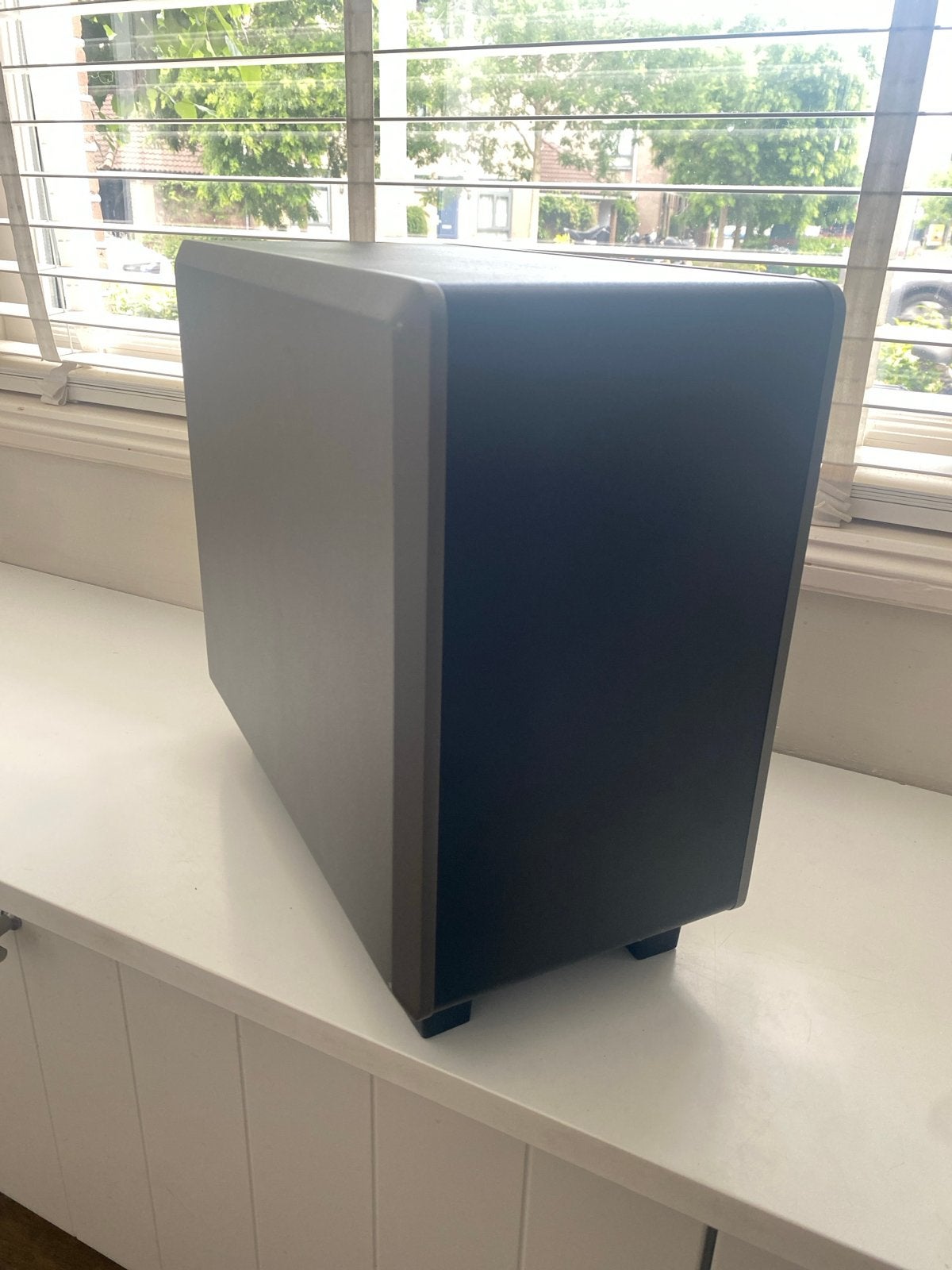 Denon DSW-S302 Subwoofer - Krachtige Bas voor Thuisbioscoop, Gebruikt, Subwoofer, Verzenden, Geschikt voor surround/home cinema