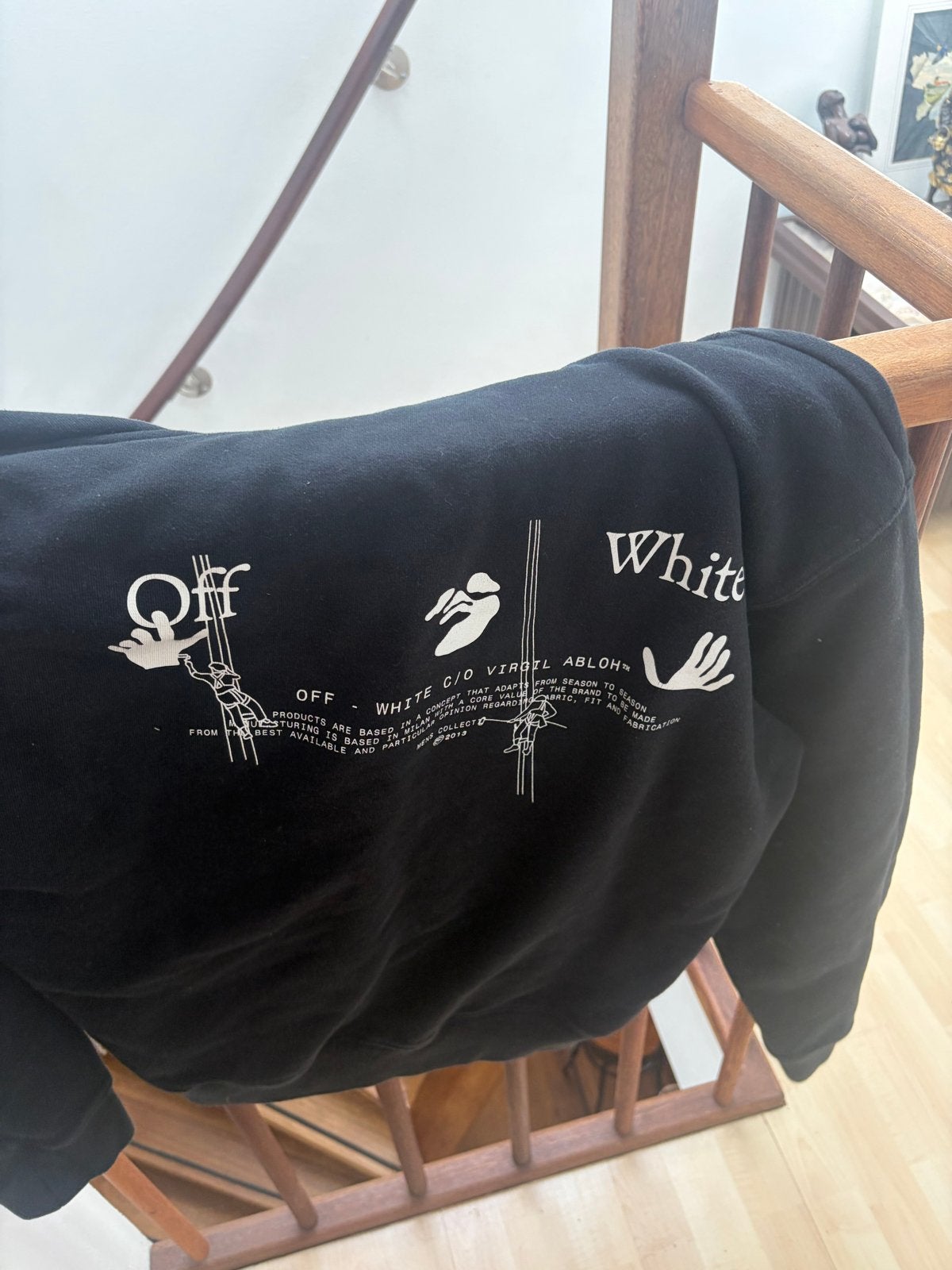 Off White hoodie zwart maat M, Kleding | Heren, Truien en Vesten, Ophalen of Verzenden, Zo goed als nieuw, Maat 48/50 (M), Zwart