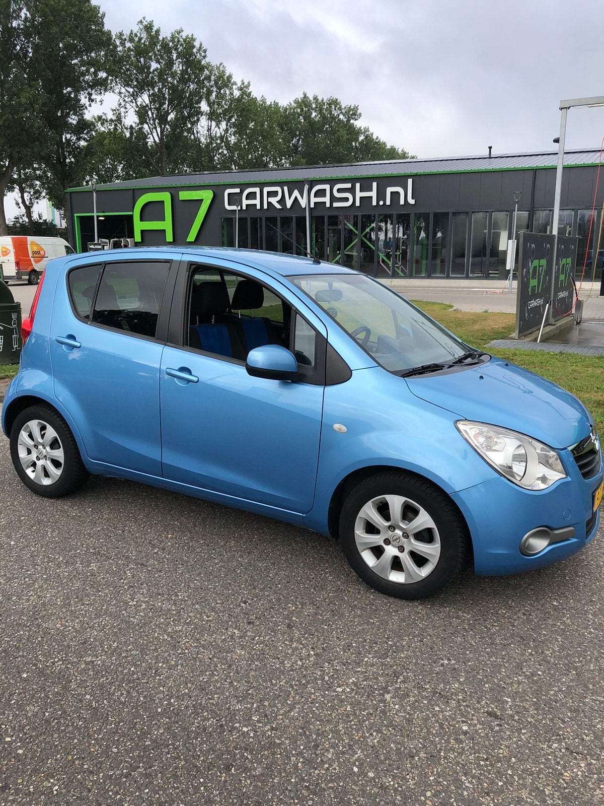 Opel Agila 1.2 16V 2009 Blauw, Auto's, Voorwielaandrijving, Euro 5, Stof, 40 €/maand