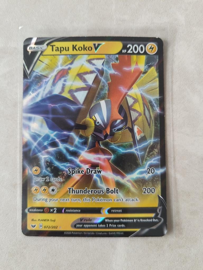 Tapu Koko V 072/202, Ophalen of Verzenden, Nieuw, Losse kaart, Foil