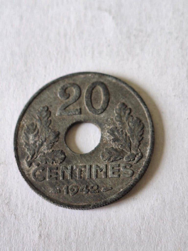 51 munten Frankrijk 20 centimes 1942-1997, Ophalen of Verzenden, Frankrijk, Losse munt
