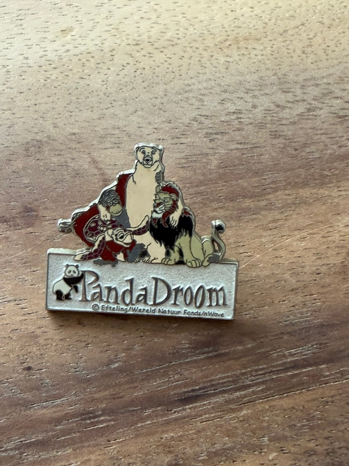 Efteling pin Pandadroom familie pin, Ophalen of Verzenden, Zo goed als nieuw, Button of Speldje