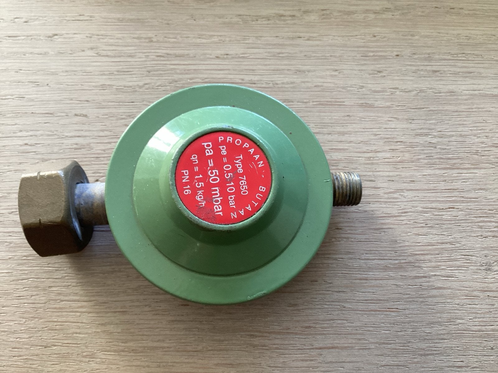 Propaan/Butaan Gasdrukregelaar Type 7650 - 50 mbar, Ophalen of Verzenden, Gebruikt
