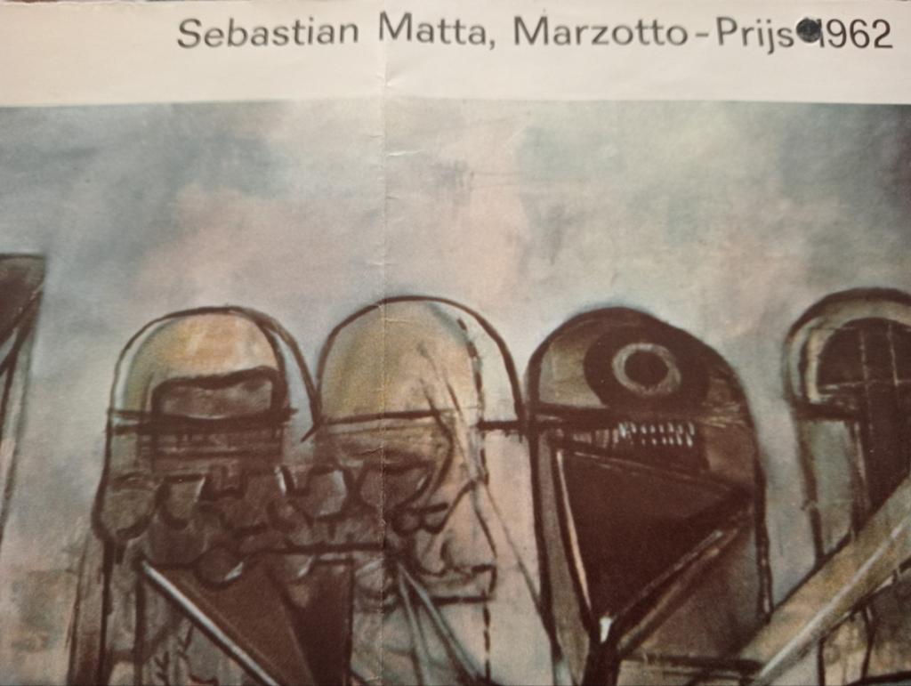 Sebastian Matta poster jaren 60, Verzamelen, Foto's en Prenten, Ophalen of Verzenden, Gebruikt, Overige onderwerpen