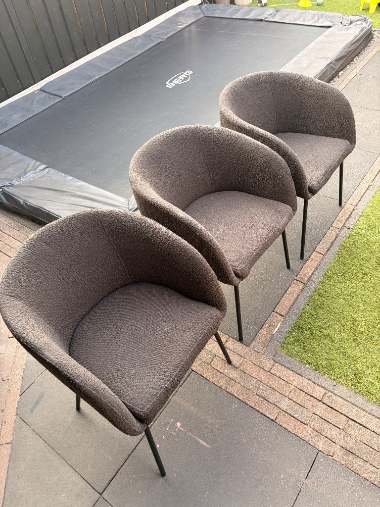 Mooie eetkamer stoelen, Ophalen, Gebruikt, Drie, Zwart