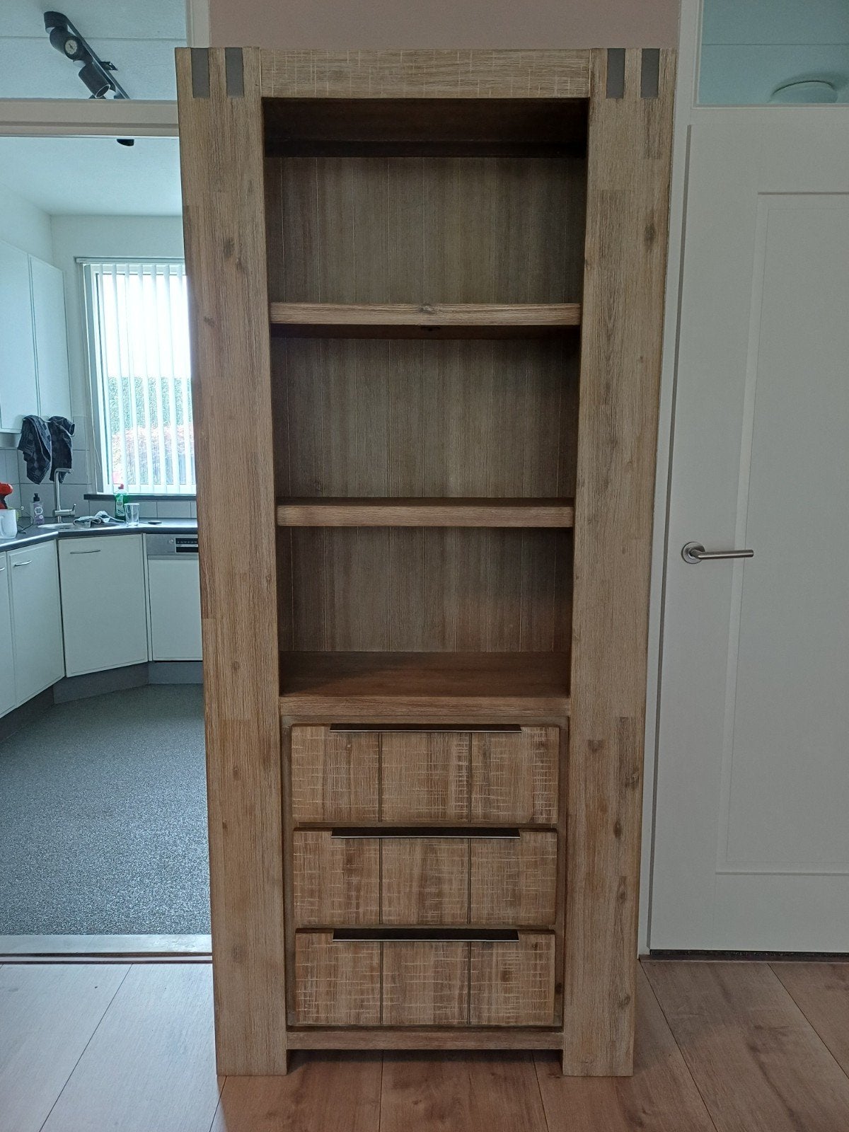 Boekenkast met lades, Ophalen, Met plank(en), 50 tot 100 cm, Zo goed als nieuw