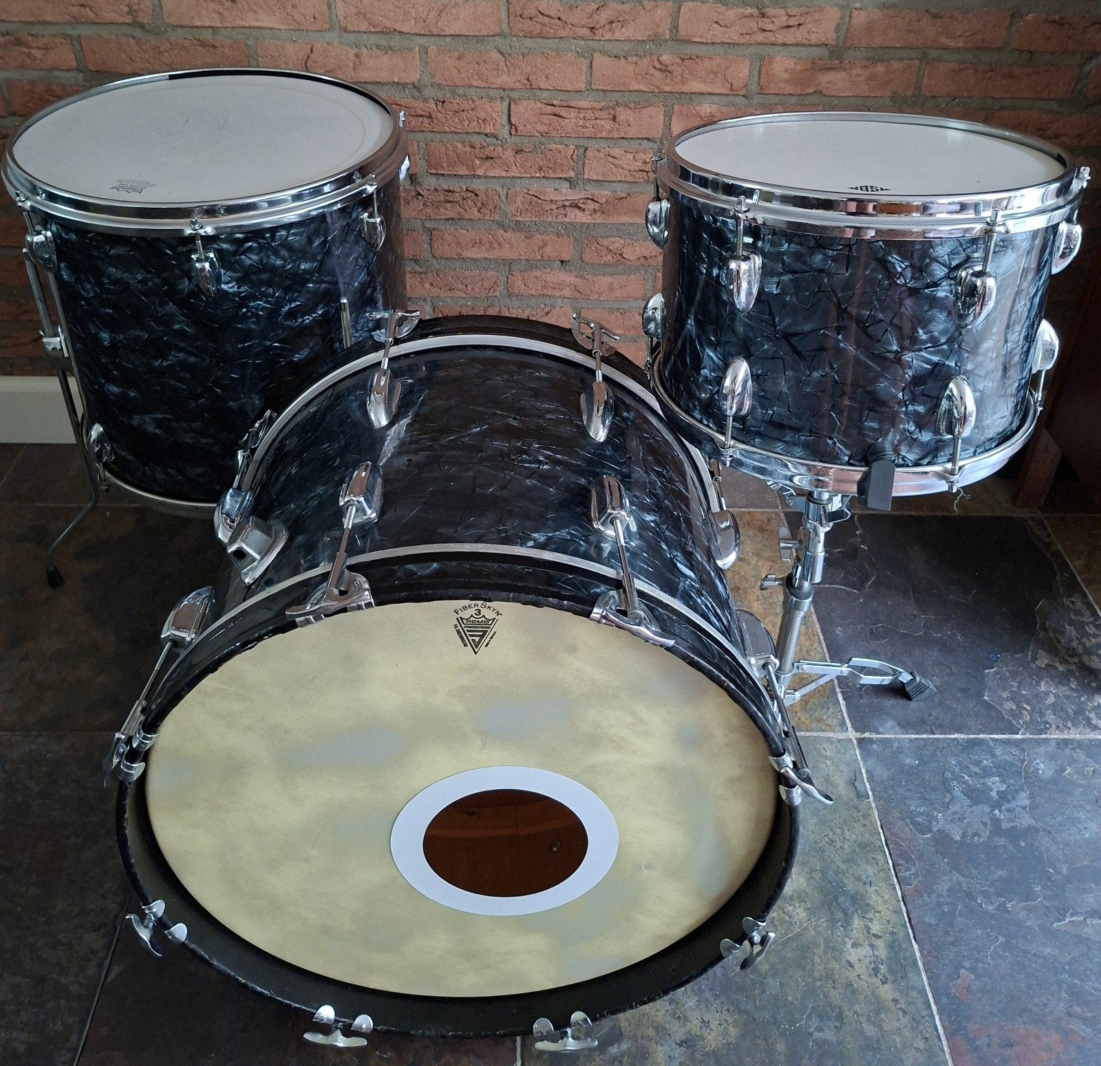vintage Pearl shellset.( zonder snaredrum), Muziek en Instrumenten, Drumstellen en Slagwerk, Ophalen of Verzenden, Gebruikt, Pearl