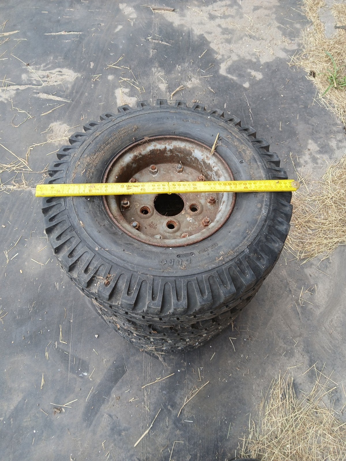 wielen set staal heavy duty, Ophalen, Gebruikt