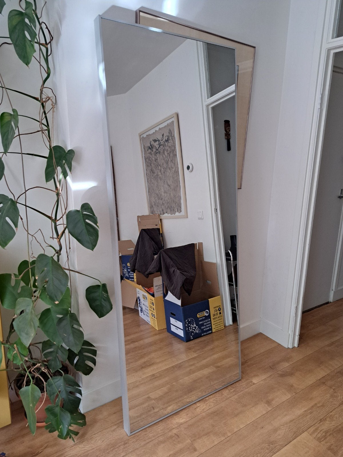 grote spiegel hovet ikea, Ophalen, Zo goed als nieuw, Rechthoekig, 150 tot 200 cm