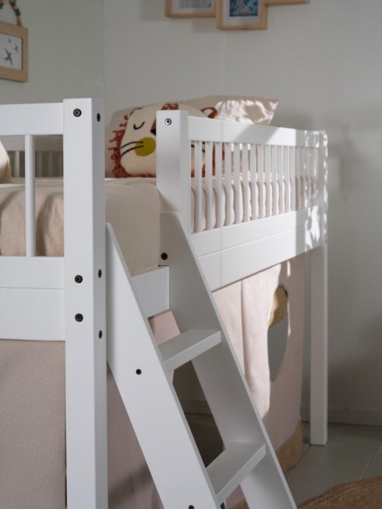 Forrest Beech halfhoogslaper - 90x200 - Wit beuken, Niet ingevuld, Niet ingevuld, Niet ingevuld