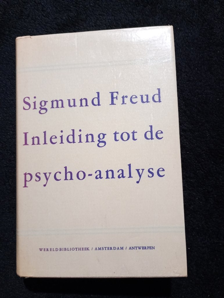 Sigmund Freud, Inleiding tot de psycho-analyse, Ophalen of Verzenden, Gelezen