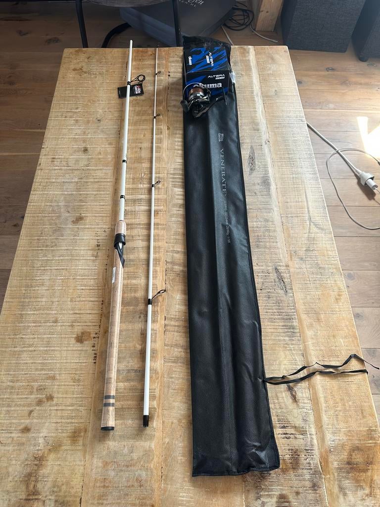 Nieuwe Abu Garcia spinhengel + Okuma molen, 2.40m & 20-60 gr, Ophalen of Verzenden, Nieuw, Complete set