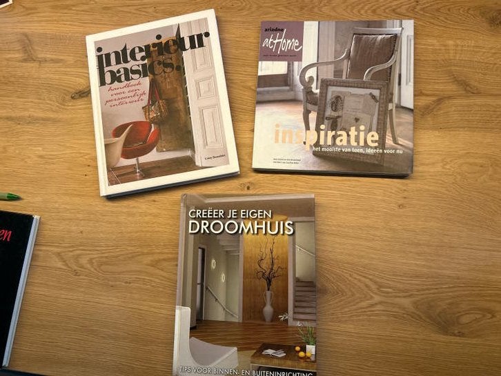 3 boeken over interieur en huisinrichting, Ophalen of Verzenden, Gelezen, Interieur en Design