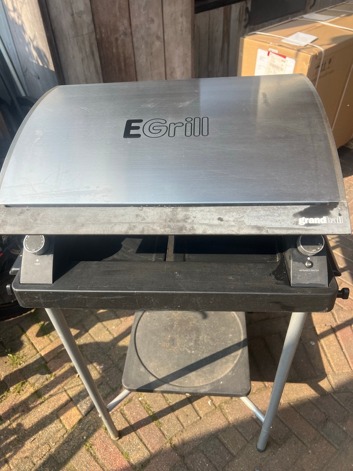 Grandhall E-Grill in uitstekende staat, Ophalen of Verzenden, Zo goed als nieuw