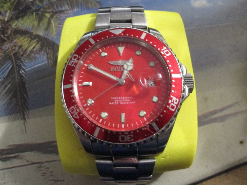 NIEUWE ONGEDRAGEN INVICTA PRO DIVER  WATERSPATVRIJ IN BOX., Sieraden, Tassen en Uiterlijk, Horloges | Heren, Staal, Polshorloge
