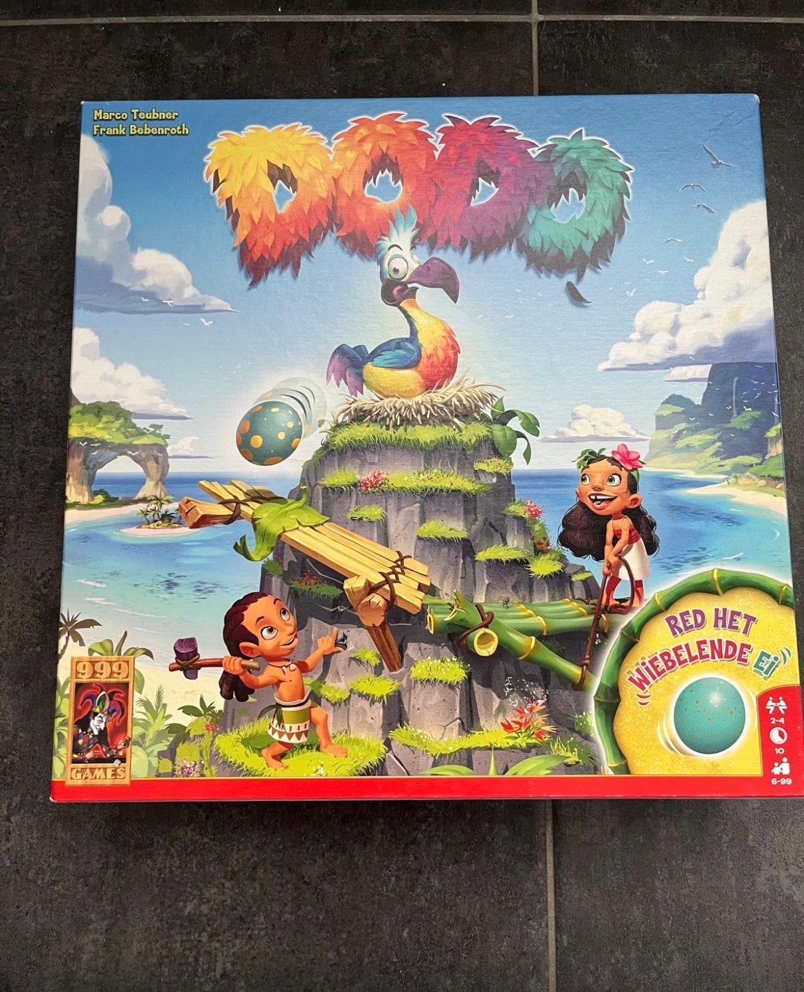 Dodo: Red het Wiebelende Ei - Familiespel 999 Games, Drie of vier spelers, Ophalen of Verzenden, Zo goed als nieuw