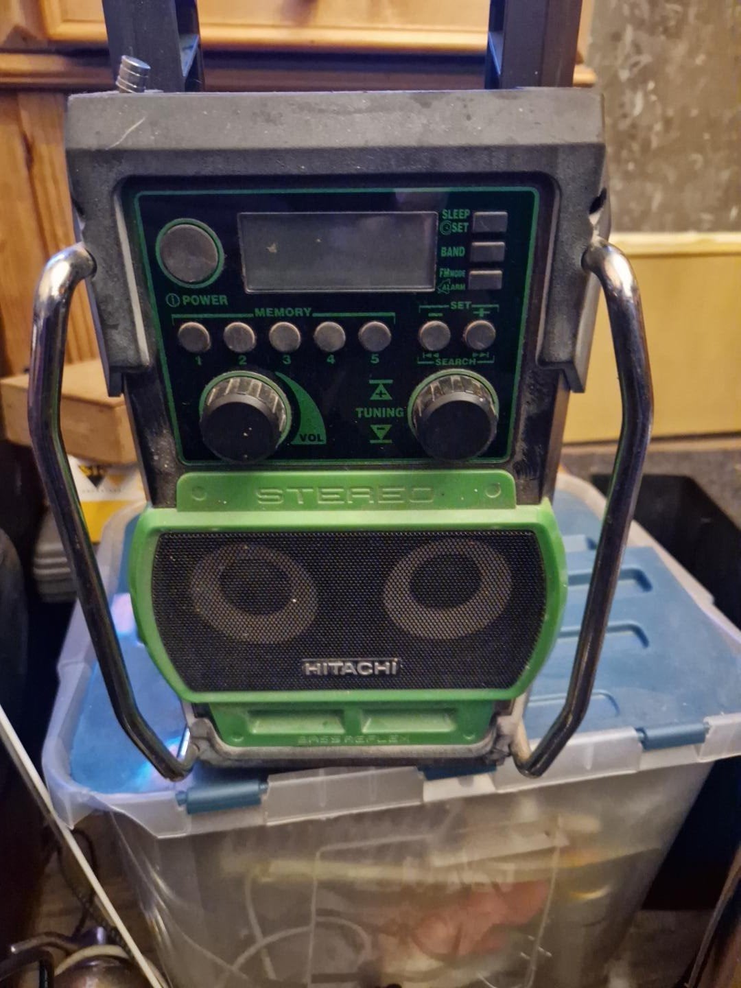 Hitachi UR18DSL 18V Bouwradio - Nette staat, ongetest, Ophalen of Verzenden, Gebruikt, Bouwradio