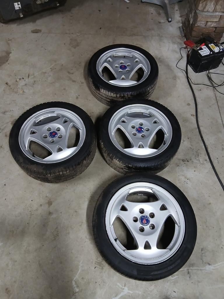 Saab 9-5 Aero velgen zonder banden, Auto-onderdelen, Banden en Velgen, Gebruikt, Banden en Velgen, 17 inch, Ophalen of Verzenden