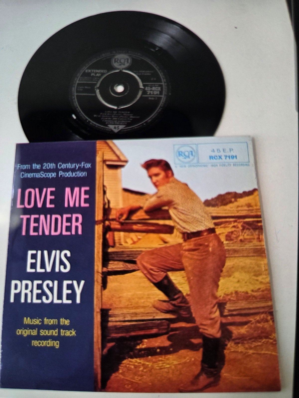 Elvis Presley - Love Me Tender EP (RCA RCX 7191), Gebruikt, 7 inch, Pop, EP