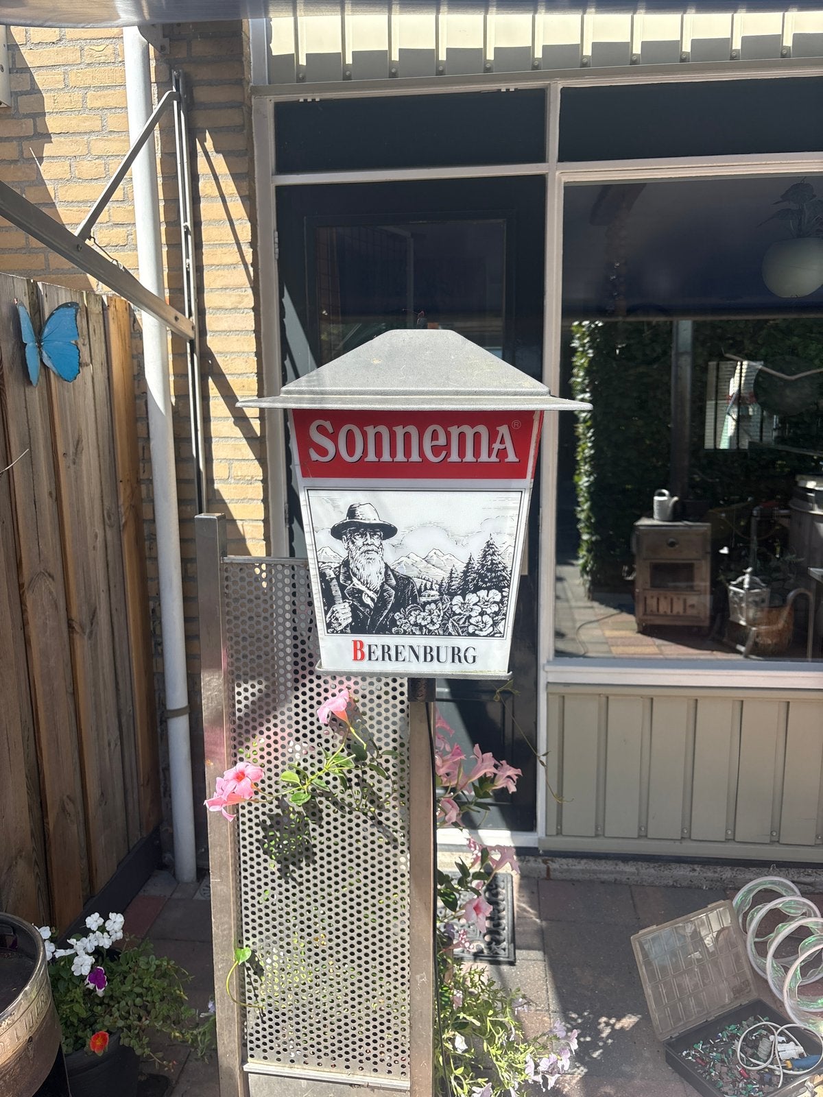 Vintage Sonnema Berenburg lichtbak - Uniek decoratiestuk, Ophalen