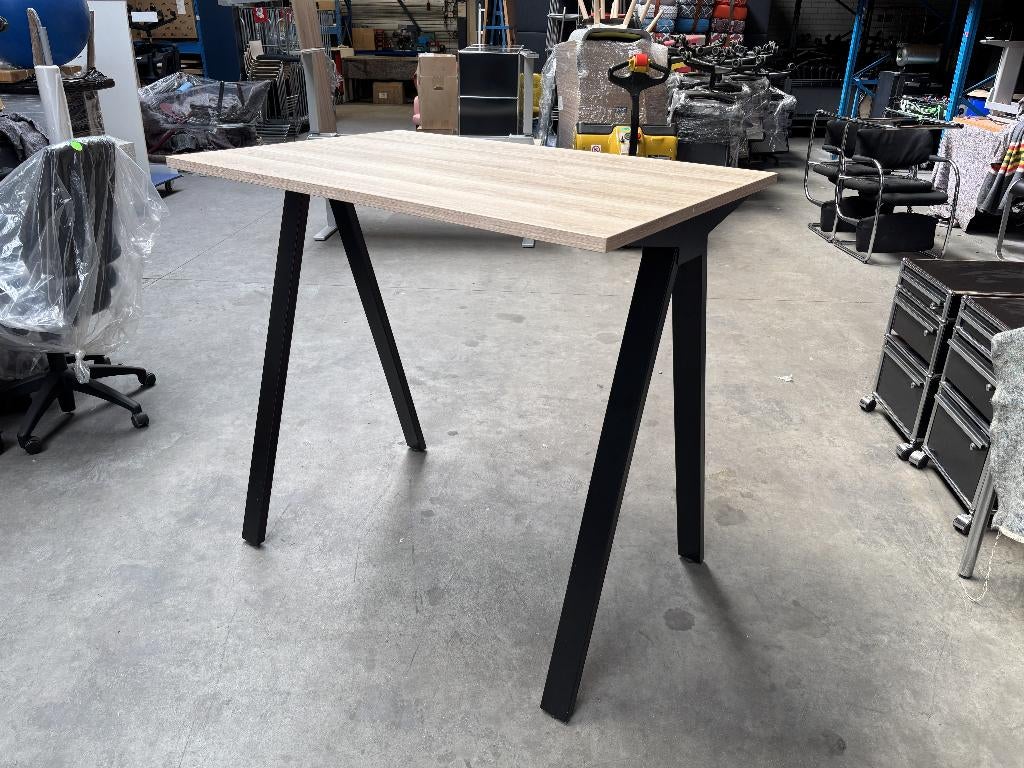 Statafel | Kantinetafel | 120 x 80cm | V-poot, -, -, Ophalen of Verzenden, Zo goed als nieuw