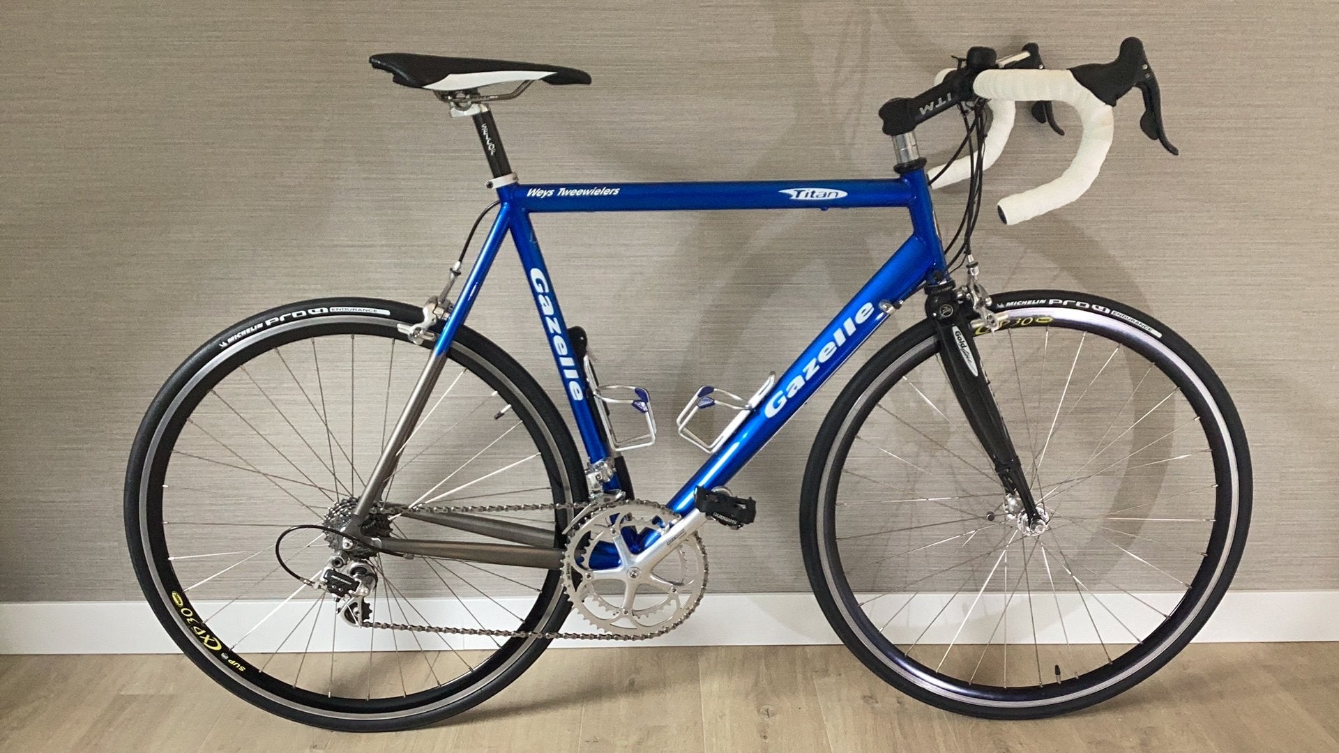 Racefiets Gazelle Titan, 28 inch, Velgrem, Zo goed als nieuw, 57 tot 61 cm