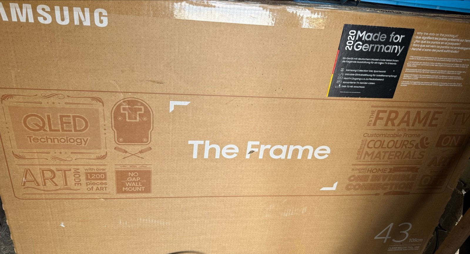 Defecte Samsung The Frame 43" (2020) - Beeldschade, Ophalen, QLED, Samsung, 100 cm of meer