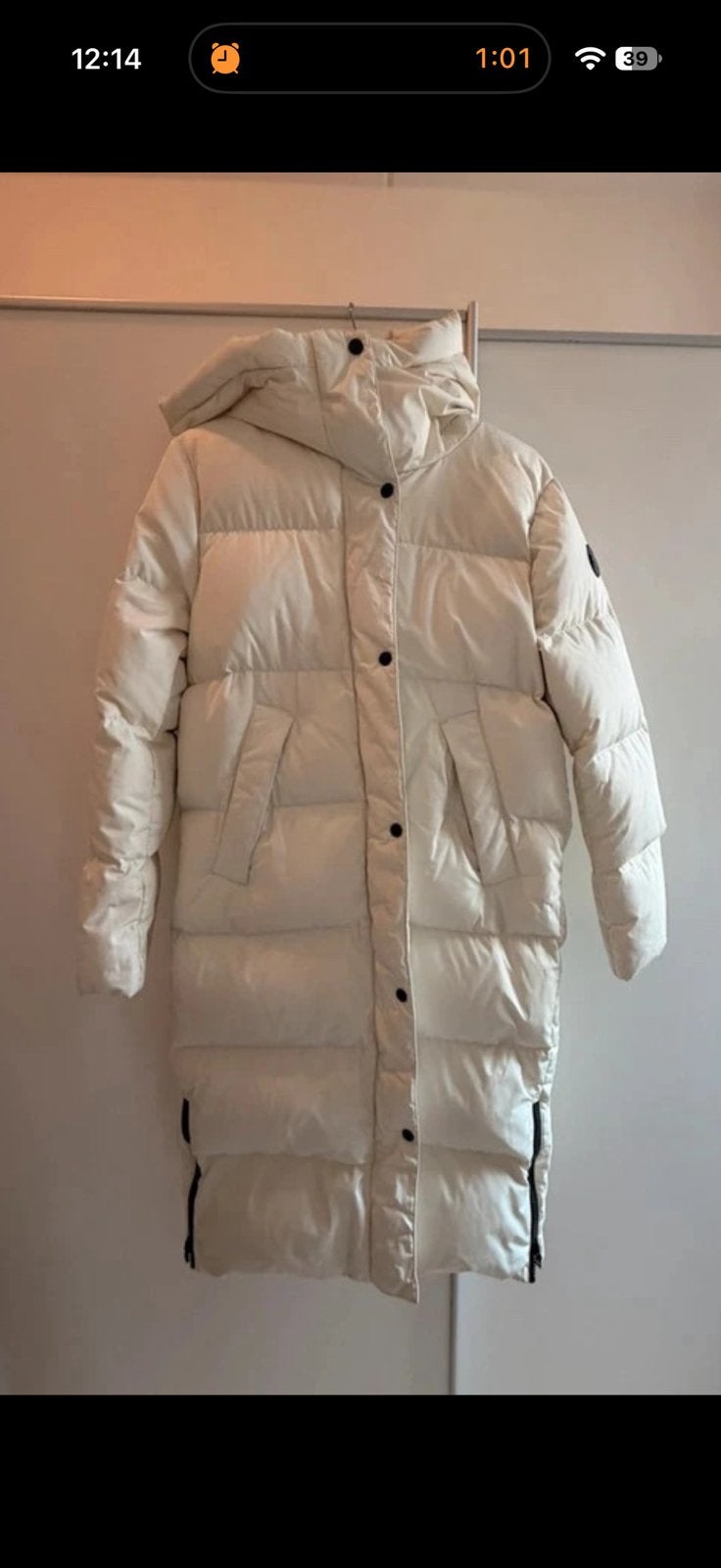8848 puffer jas in medium lengte Maat S, Kleding | Dames, Ophalen of Verzenden, Zo goed als nieuw, Maat 38/40 (M), Wit