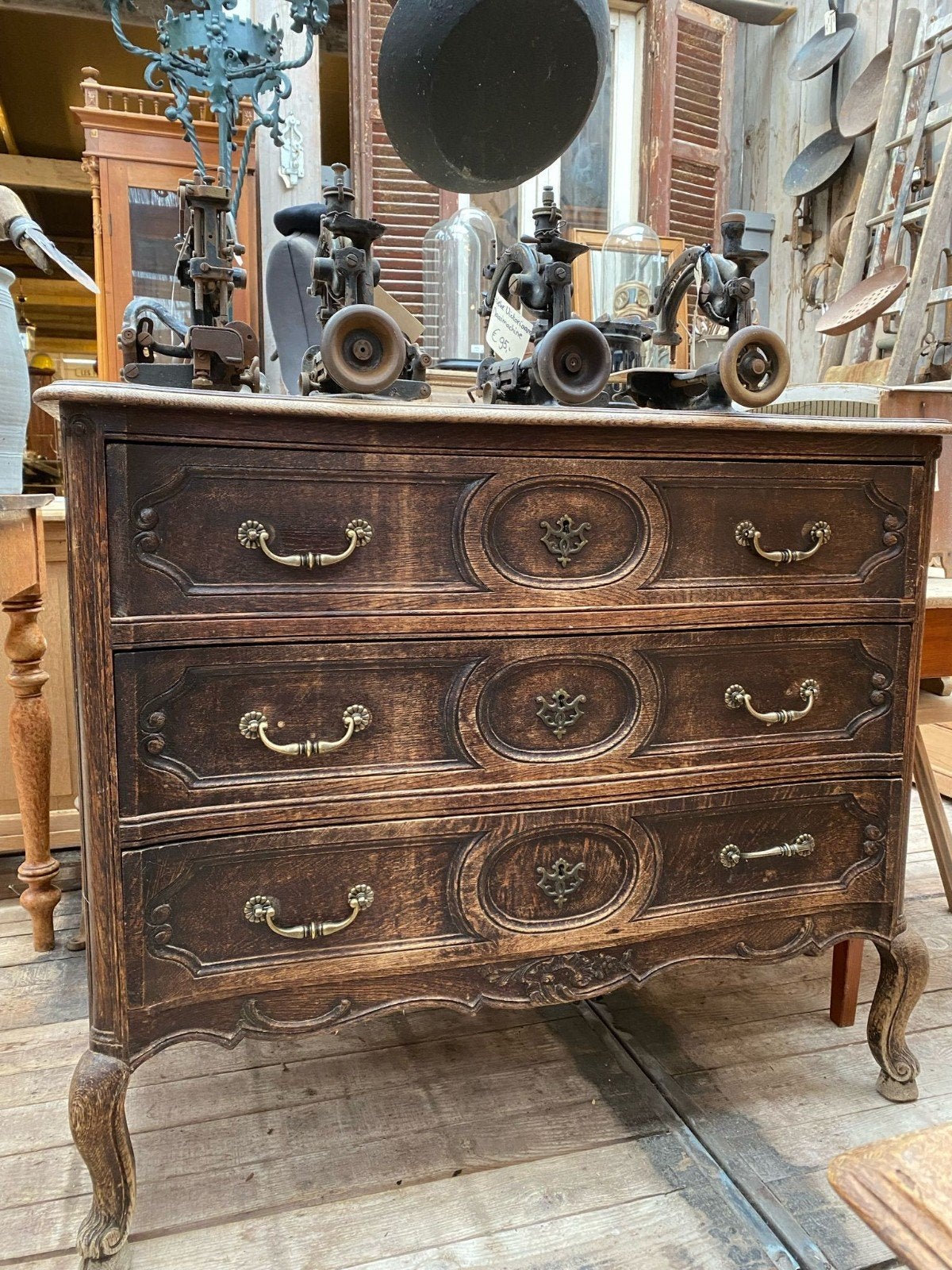 Antieke Franse kast ladekast commode, Ophalen
