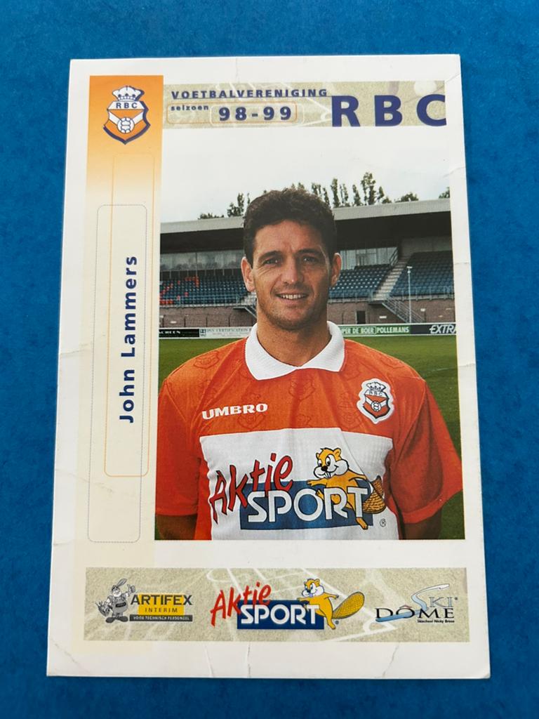 John Lammers - RBC, Verzenden, Zo goed als nieuw, Overige binnenlandse clubs, Spelerskaart