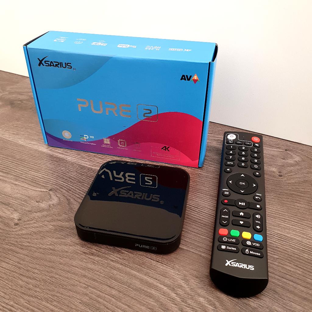 Xsarius Pure 2 | Android IPTV Kastje | TV Box, Ophalen of Verzenden, Nieuw, Minder dan 500 GB