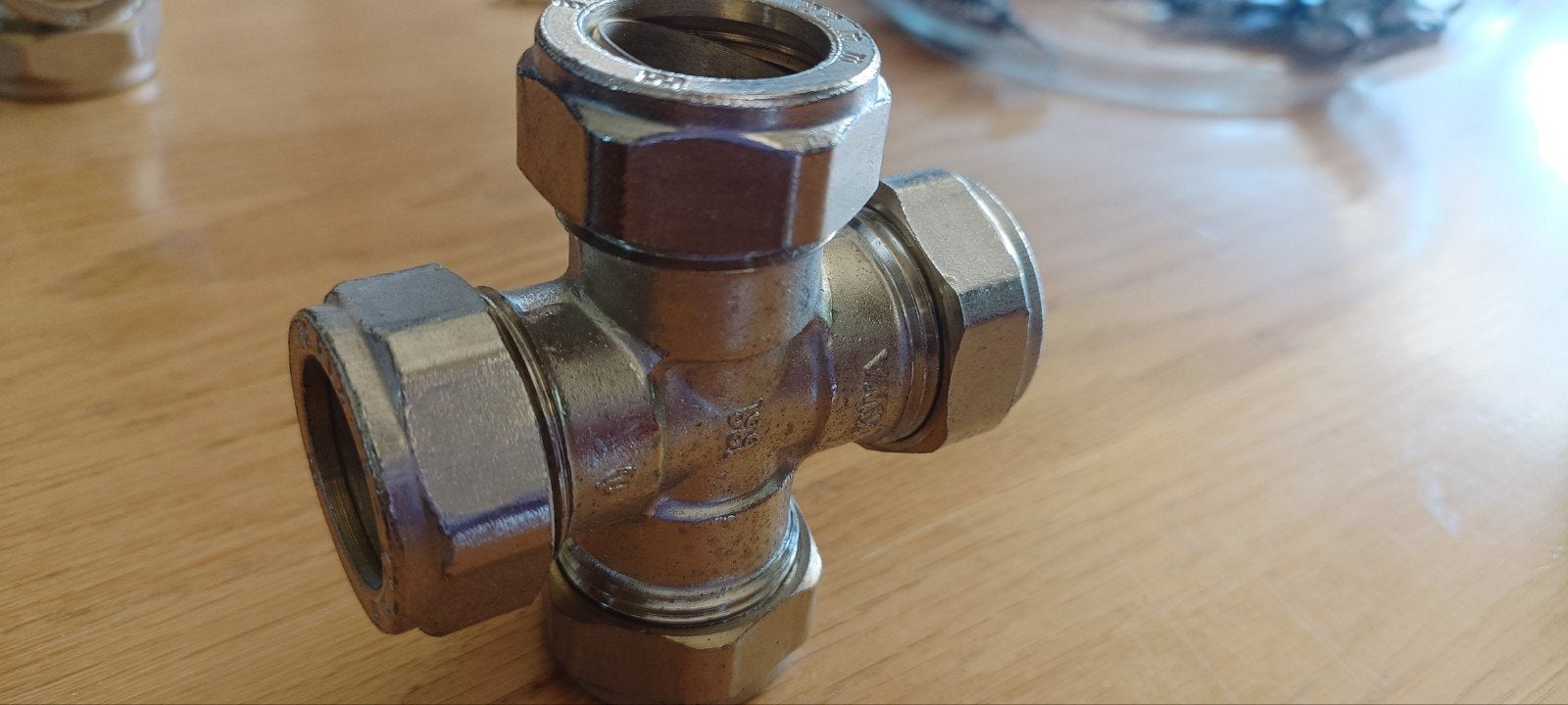 VSH vernikkelde en koper knelkoppeling  10 tm 28mm, Verzenden, Nieuw, Rvs, Overige typen