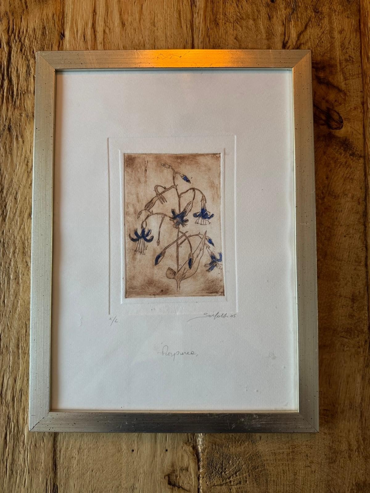 Drie handgekleurde etsen van Walter Serfaty, Antiek en Kunst, Ingelijst, Ophalen of Verzenden, Flora en Fauna, 1950 - 1999
