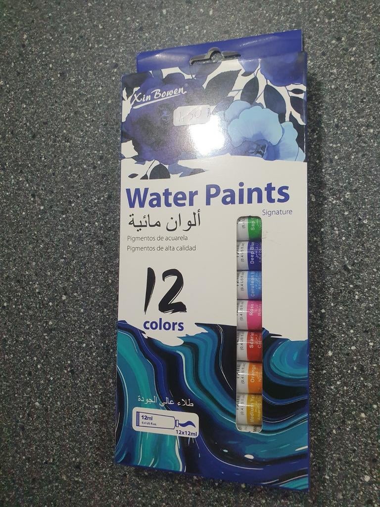 Nieuwe set waterverf - 12 kleuren, Ophalen of Verzenden, Nieuw, Waterverf