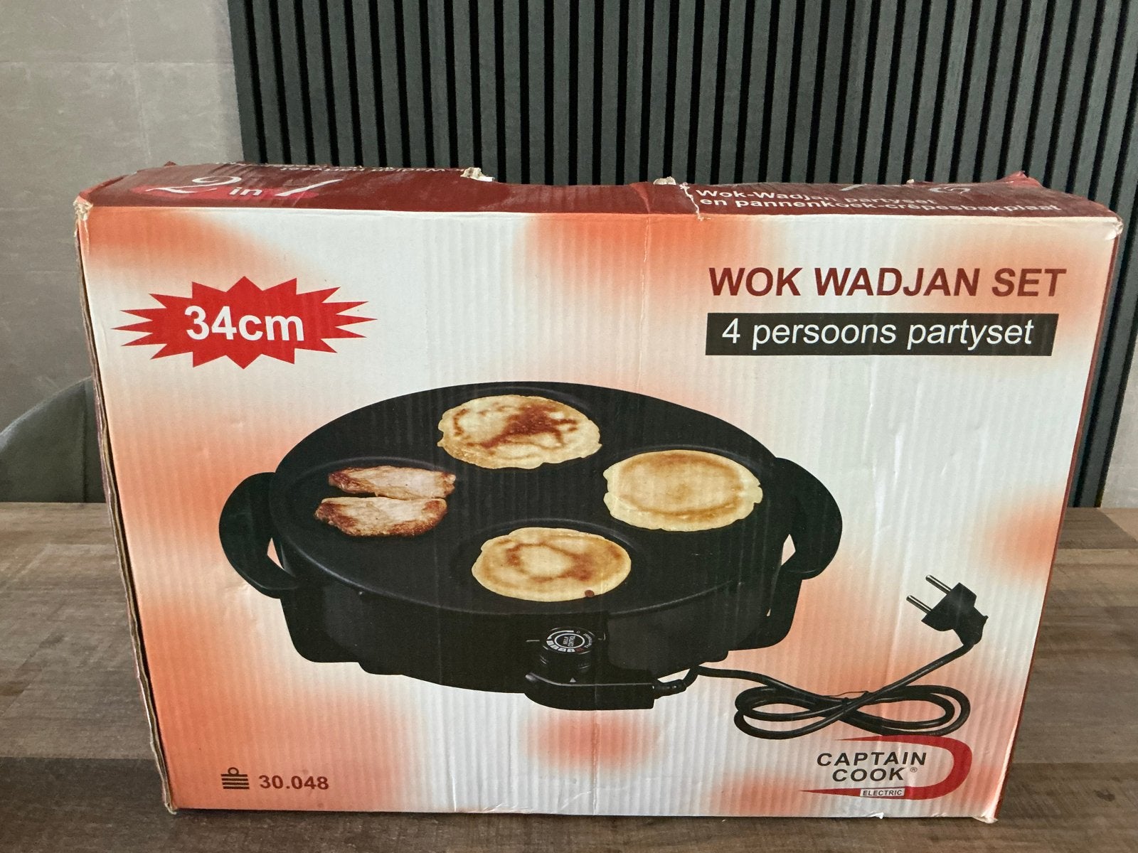 Captain Cook Wok Wadjan Set - 4 persoons partyset, Witgoed en Apparatuur, Ophalen of Verzenden, Zo goed als nieuw