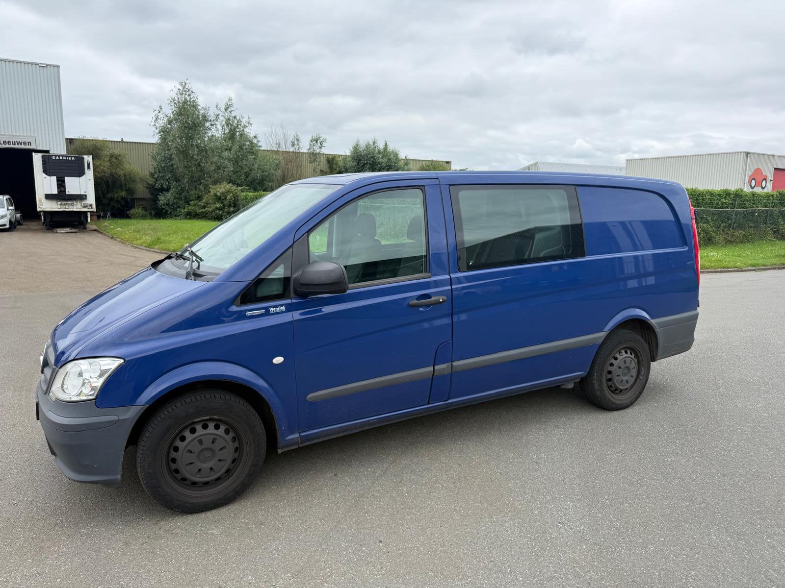 Mercedes-Benz Vito 2.1 CDI 2014 Blauw Dubbel cabine, Auto's, Euro 5, Zwart, Electronic Stability Program (ESP), Blauw