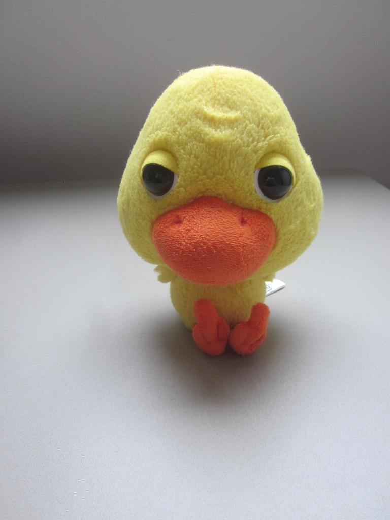 Big Headz TCC Global geel oranje zacht pluche eend kuiken, Kinderen en Baby's, Ophalen of Verzenden, Nieuw, Eend