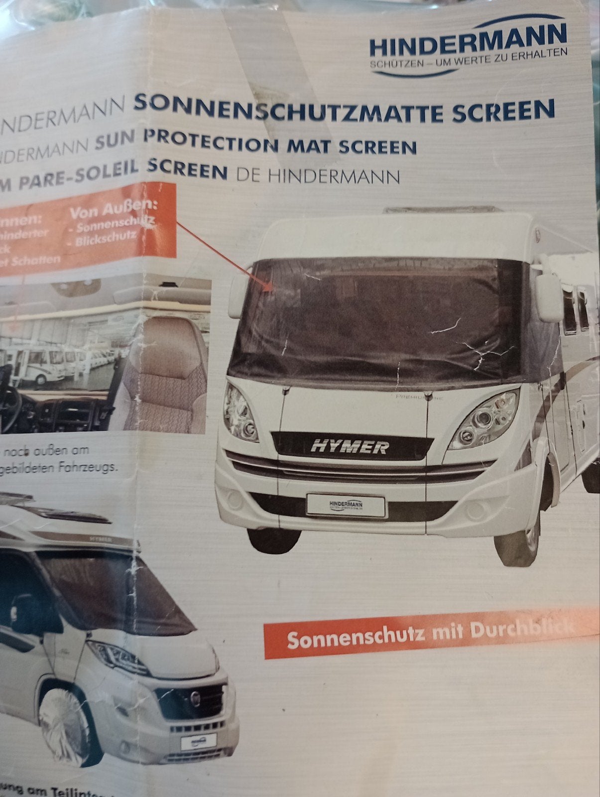 hymer camper  zonnescherm, Ophalen of Verzenden