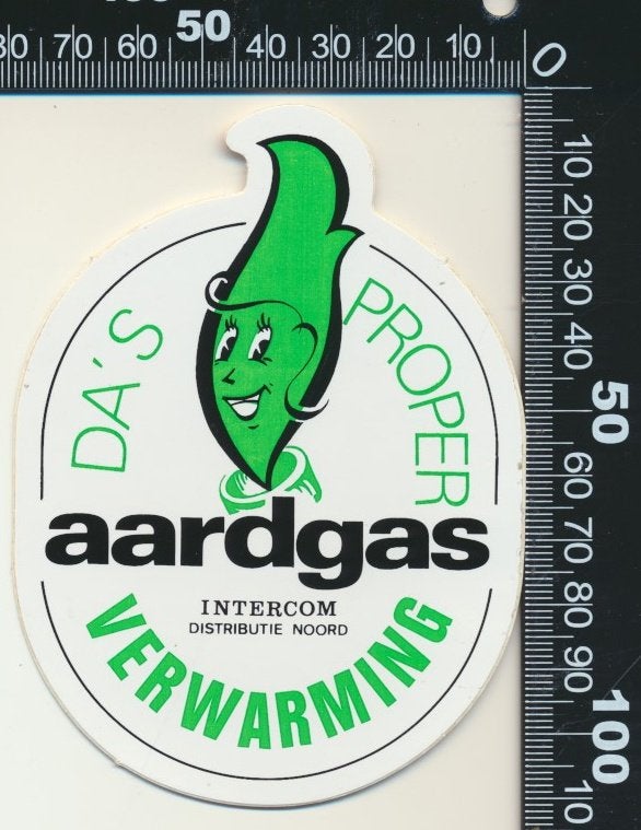 Sticker: Intercom Aardgas - Distributie Noord, Ophalen of Verzenden, Zo goed als nieuw, Bedrijf of Vereniging