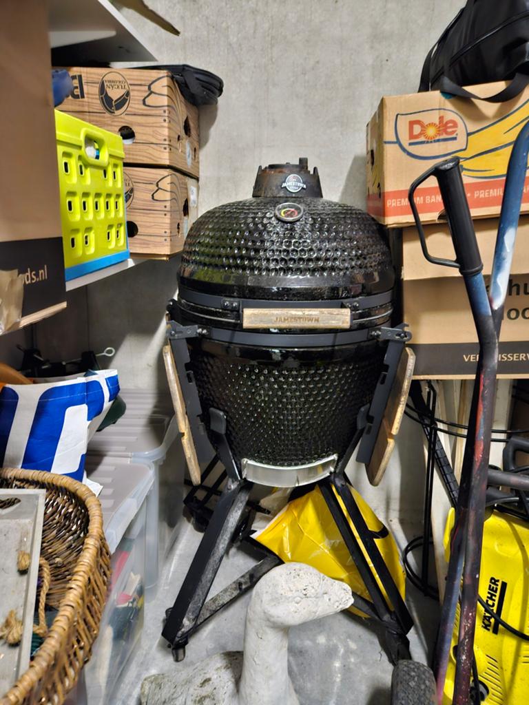 Jamestown Kamado Grill - Compleet met hoes, Tuin en Terras, Barbecue-accessoires, Ophalen of Verzenden, Gebruikt, Jamestown
